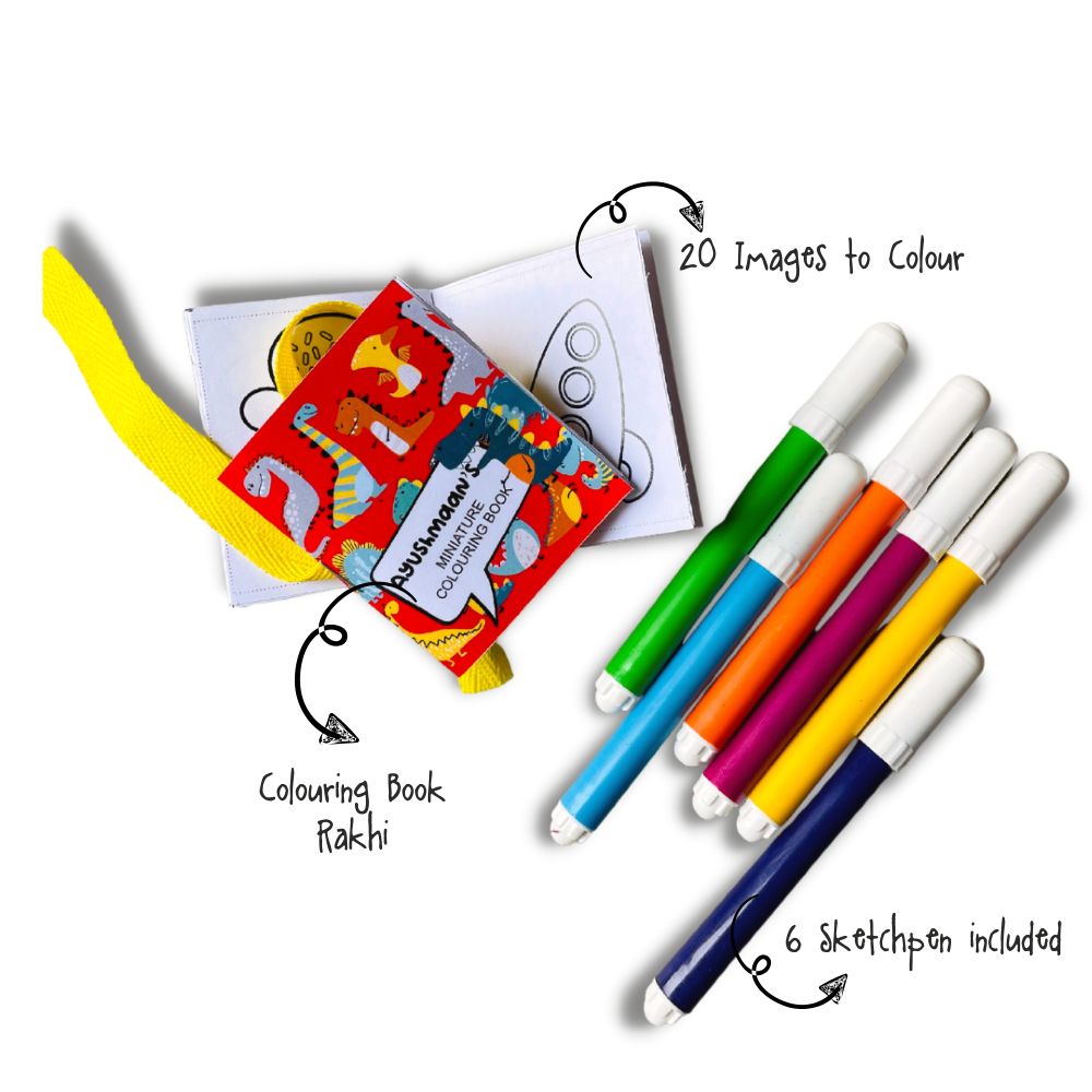 Coloring Book Rakhi-Dino