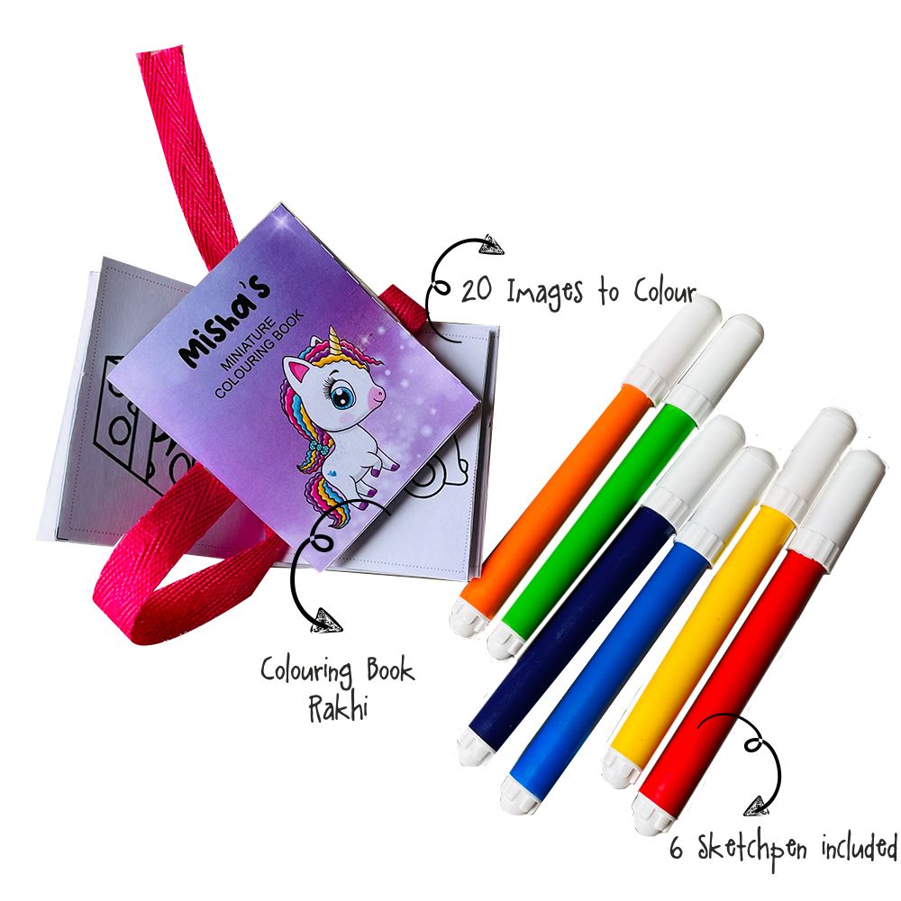 Coloring Book Rakhi-Unicorn