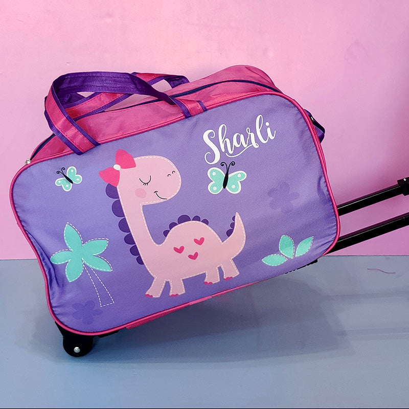 Customized Dino Kids Trolley Bag