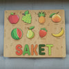 Personalised Wooden Name Puzzle - Fruits