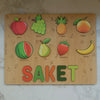 Personalised Wooden Name Puzzle - Fruits