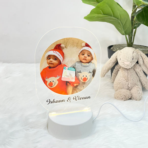 Acrylic LED Night Lamp - Christmas Photoframe