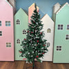 6 ft Snowy Norway Spruce & Cherry Pine Tree With Removable Pine Cones