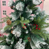 6 ft Grand Spruce Snow Cherry Pine Tree With Removable Pine Cones