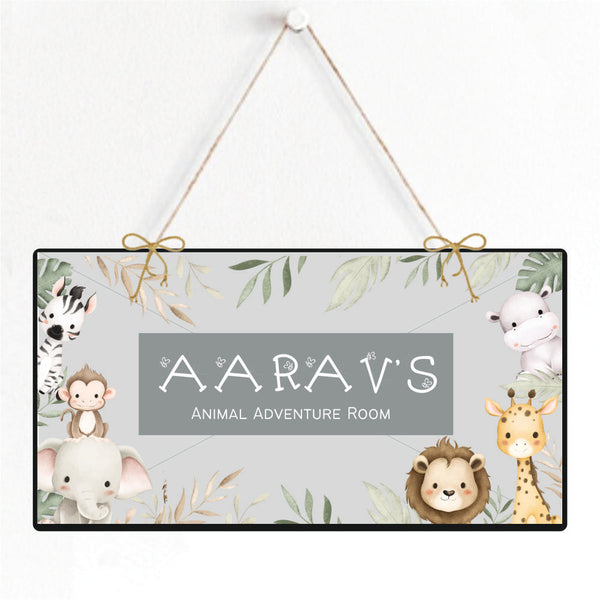 Personalised Door Sign - Jungle Kingdom