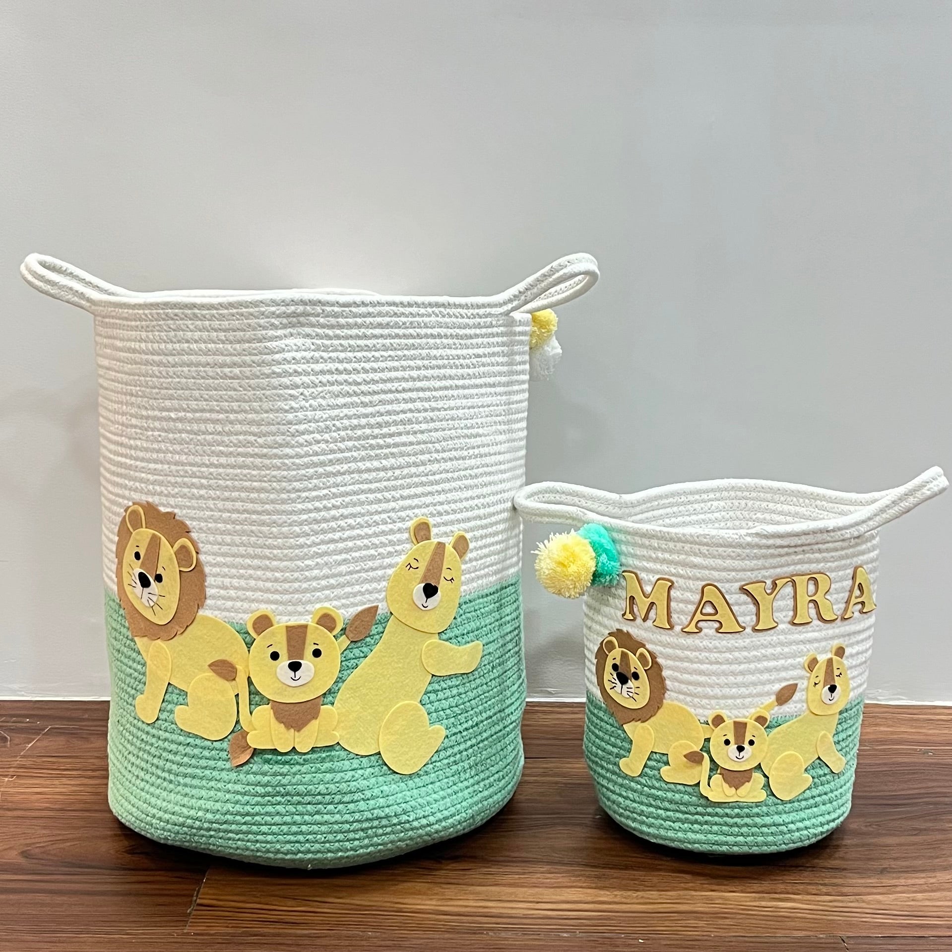 Jute Cotton Storage Basket - Lions Legacy