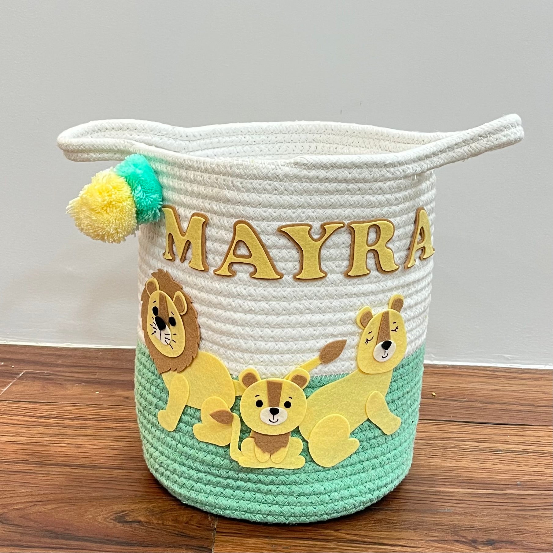 Jute Cotton Storage Basket - Lions Legacy