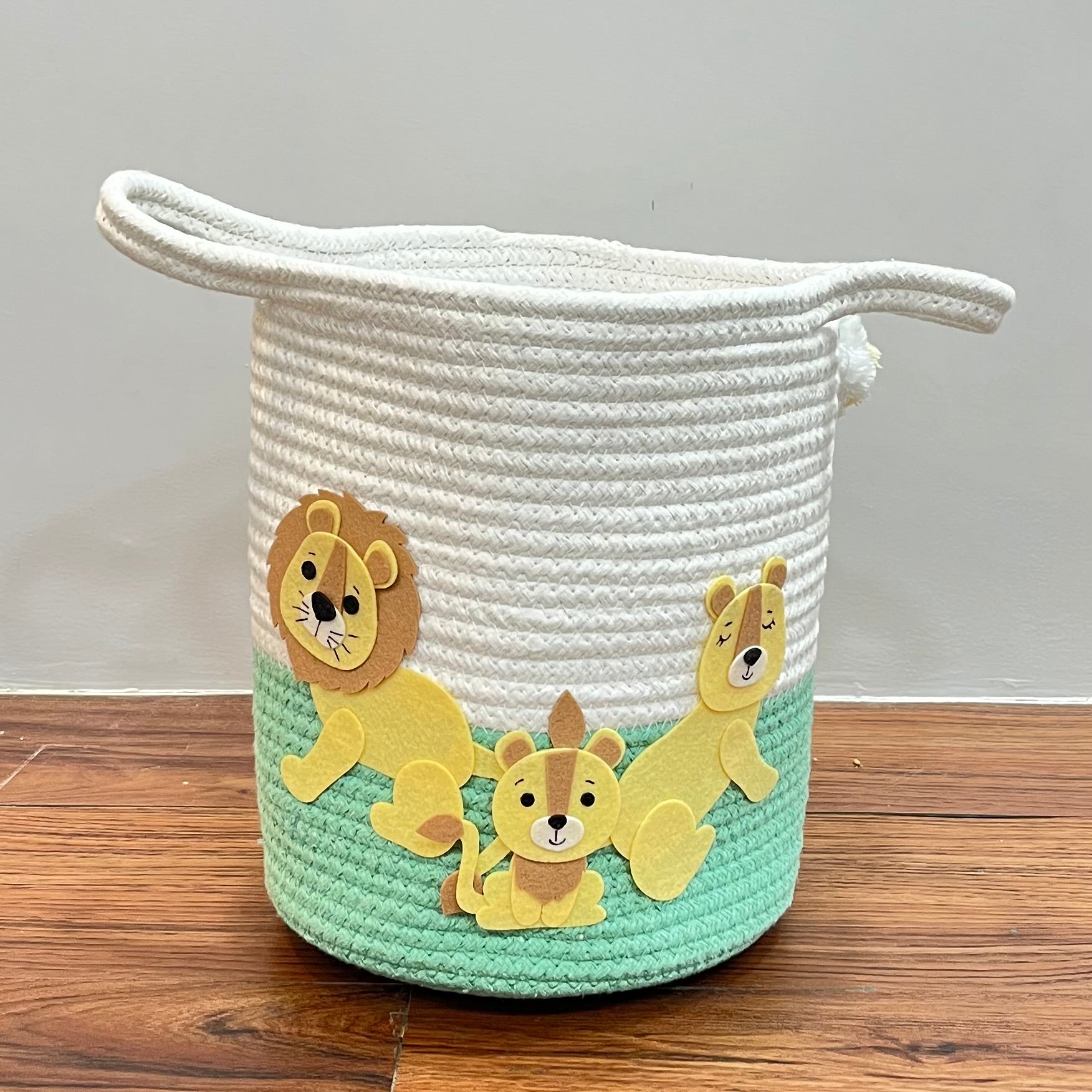 Jute Cotton Storage Basket - Lions Legacy