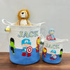 Jute Cotton Storage Basket - Superhero Squad