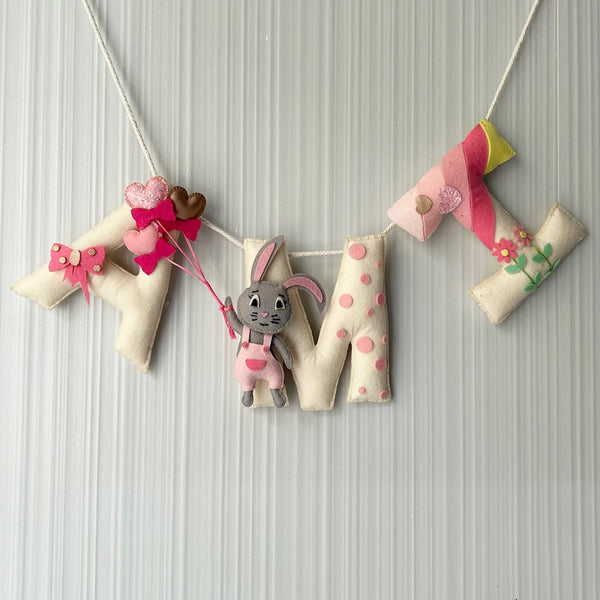 Daisy The Rabbit Name Bunting/Garland