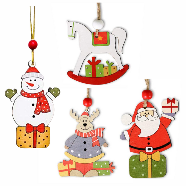 Wooden Wonders of Christmas- Set of 4