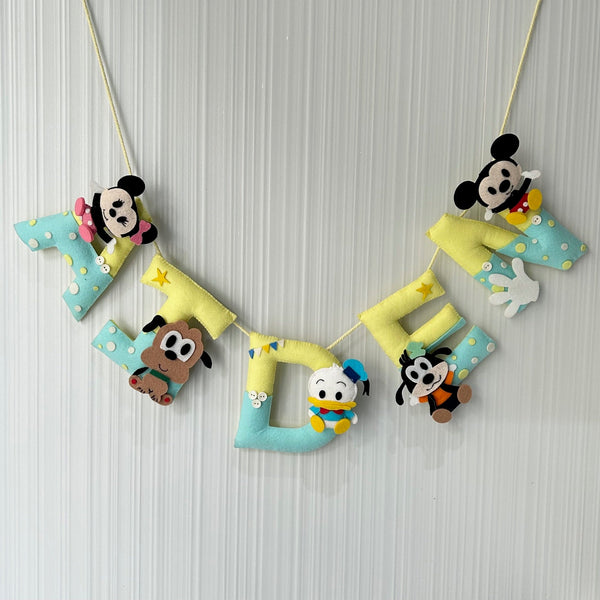 Mickey's Clubhouse Name Bunting/Garland