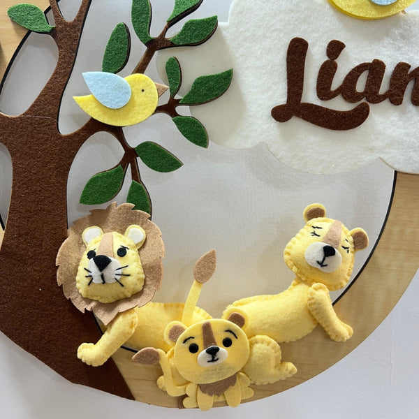 Little Lions' Den Name Hanging