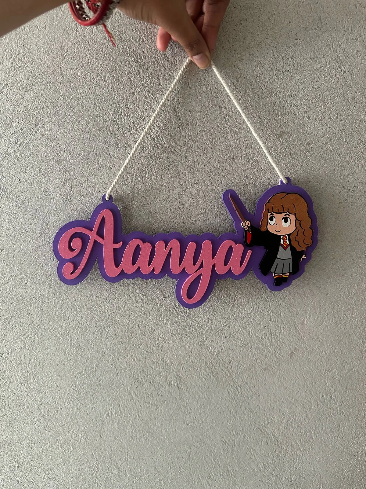 Name & Character Rope Hangings for Kids