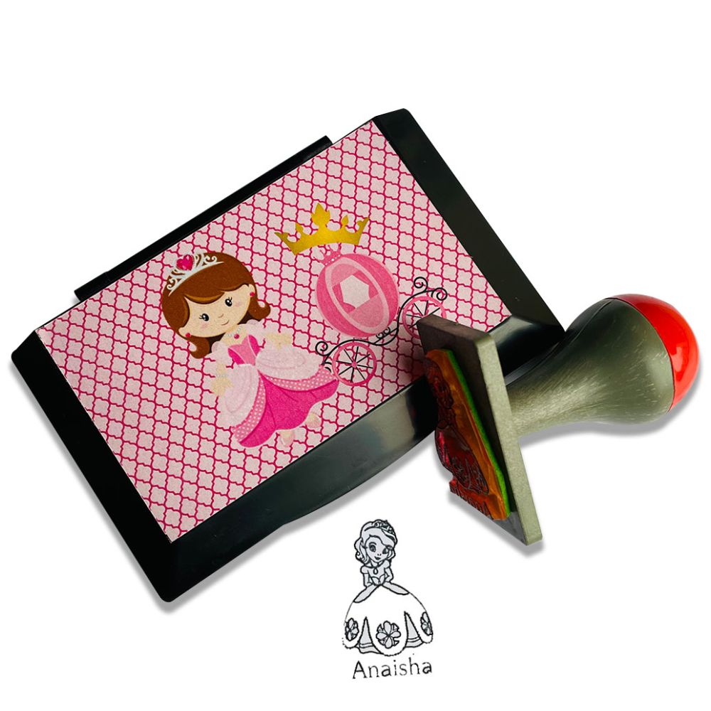 Princess Customized Rubber Ink Stamp Pad