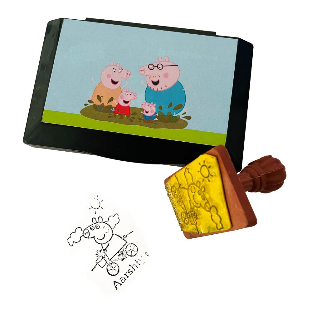 Peppa Pig Customized  Rubber Ink Stamp Pad