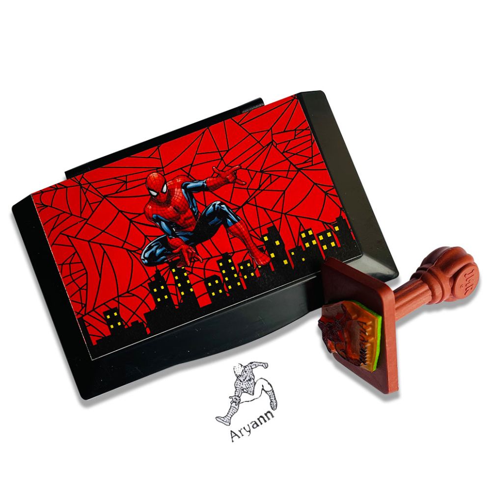 Spiderman Customized Rubber Ink Stamp Pad