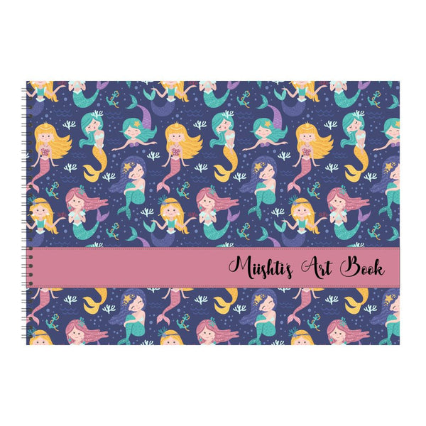  Lil Mermaid Customized Sketchbook Stationery