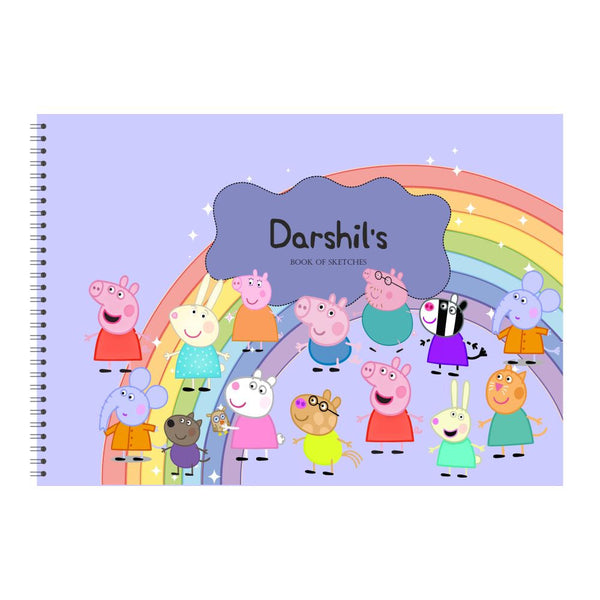 Peppa Pig Customized Sketchbook Stationery