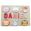 Personalised Wooden Name Puzzle- Fauna (6 Elements)