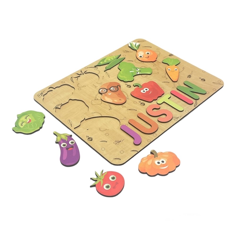 Personalised Wooden Name Puzzle- Farm Animals