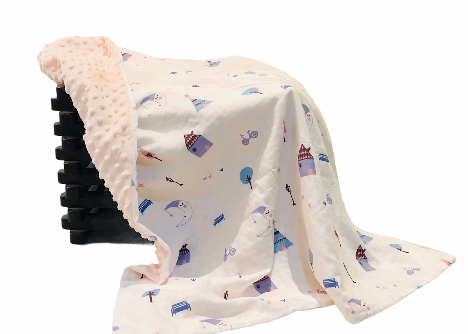 Castles & Moon Cotton Blanket