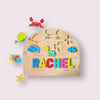 Personalised Wooden Name Puzzle- Sea Creatures