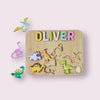 Personalised Wooden Name Puzzle- Dinosaurs