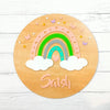 Rainbow Radiance Name Plaque (Peach)