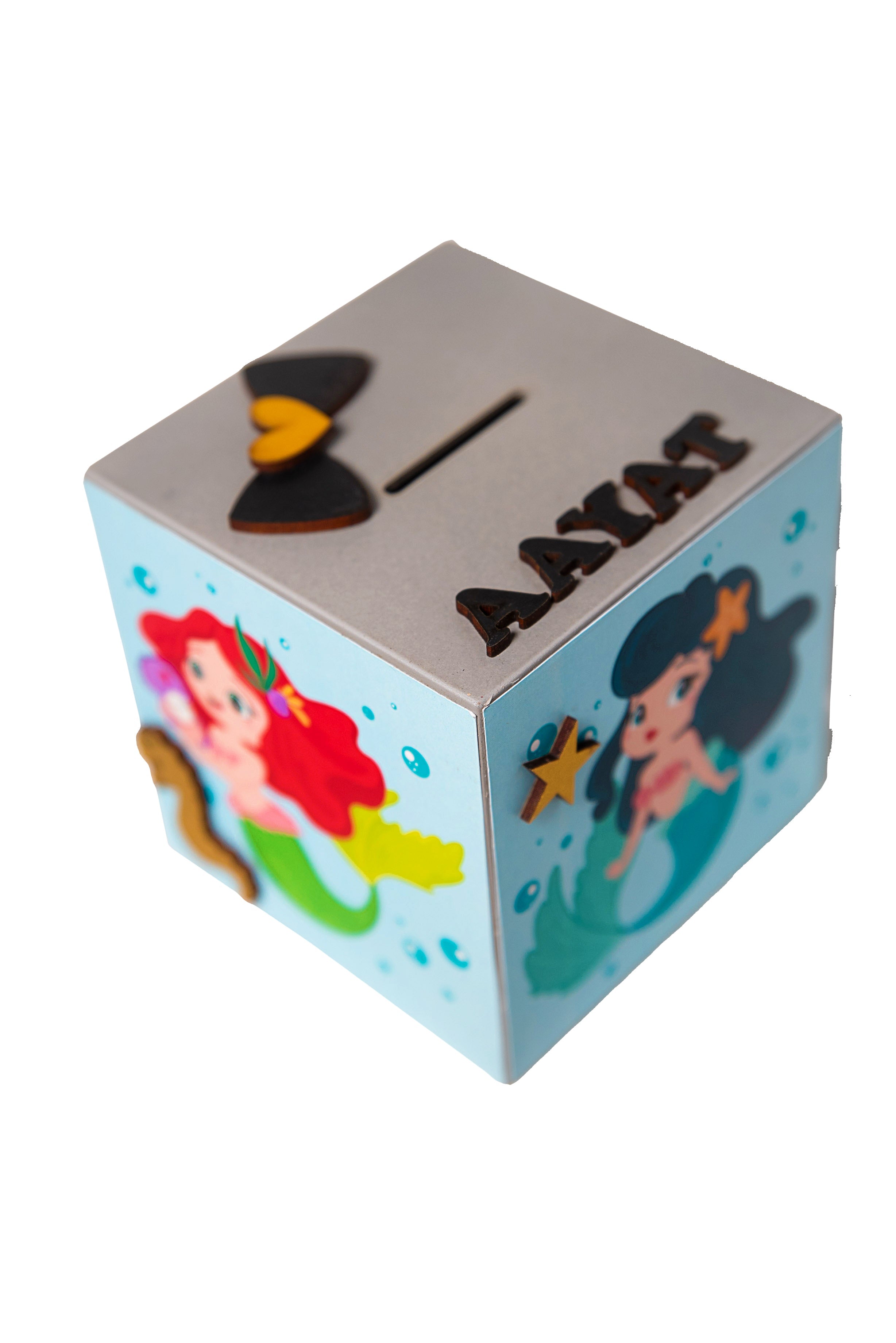 Customized Lil Mermaid Piggy Bank Return Gift For Kids