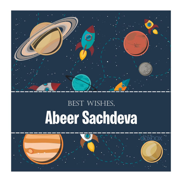 Customized Space Gift Tags For Kids