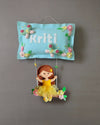 Girl on swing  Customized Name Plate Wall Hanging
