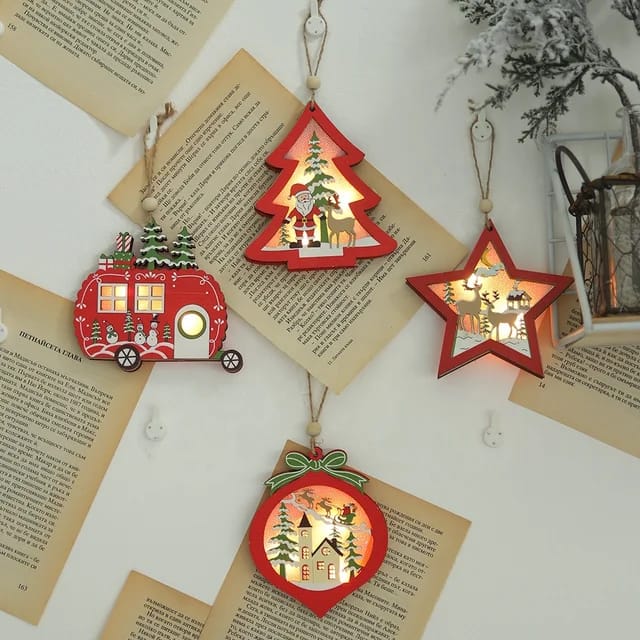 Starlight Snow Ornament- Set Of 4