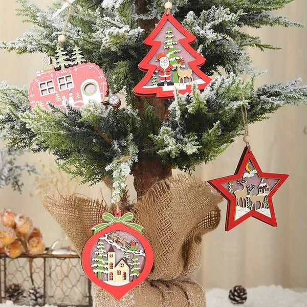 Starlight Snow Ornament- Set Of 4