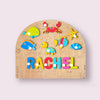 Personalised Wooden Name Puzzle- Sea Creatures