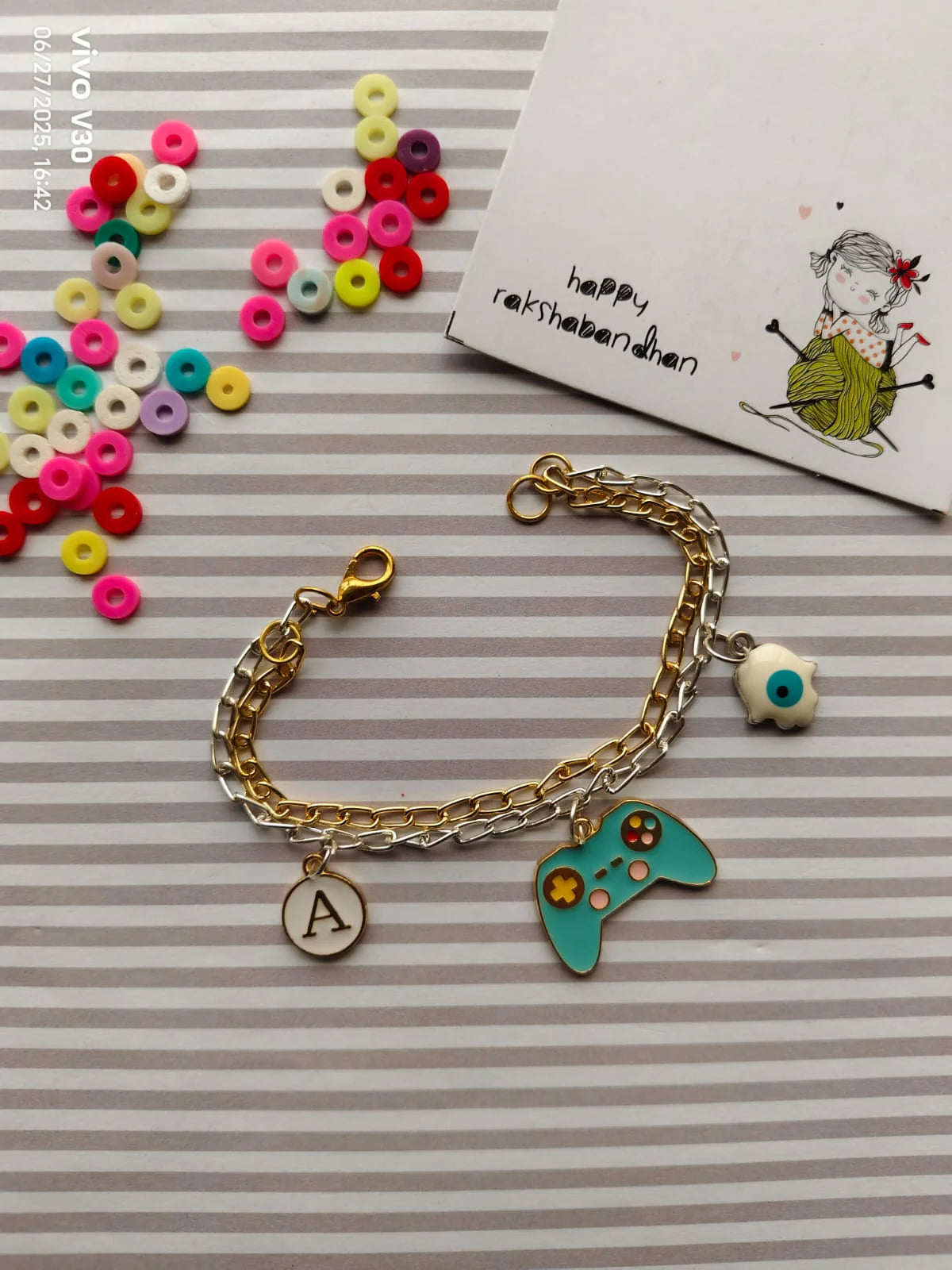 Chain Bracelet Rakhi (Personalised) - Gaming