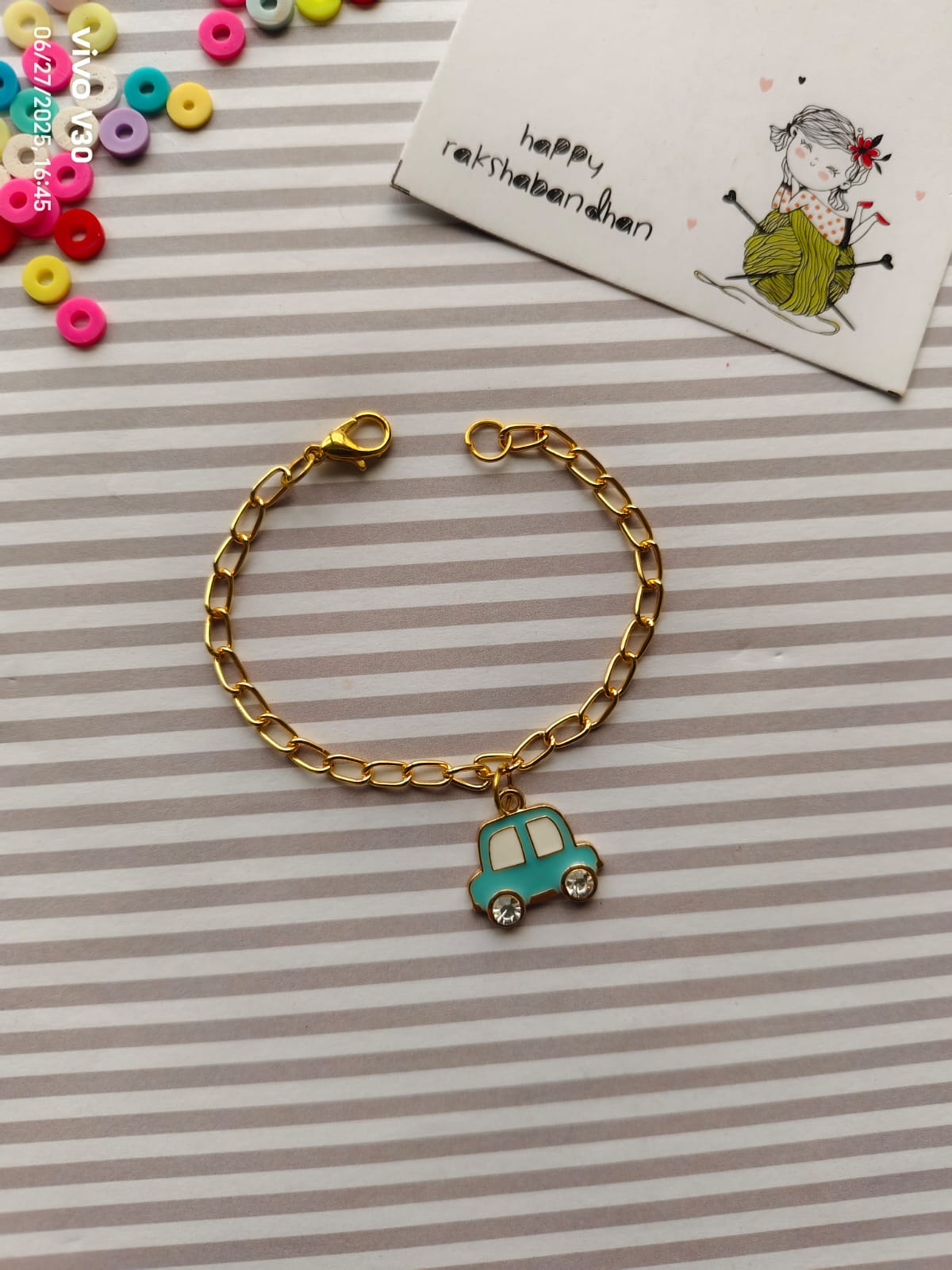 Chain Bracelet Rakhi - Car