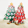 2-Piece DIY Wooden Merry Mistletoe Tree Set with 21 Ornaments