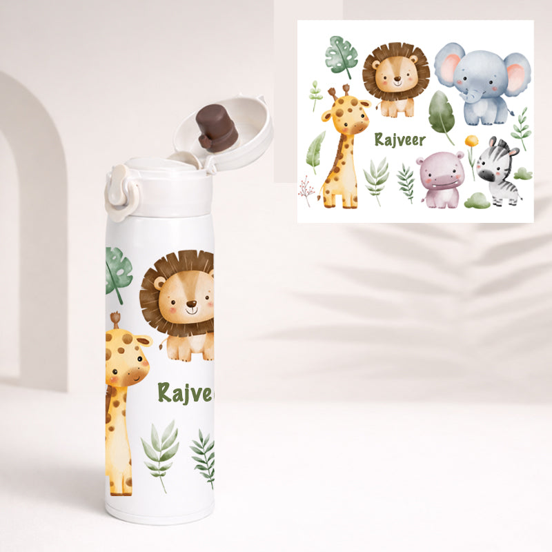 Animals Insulated Temperature Kids Bottle