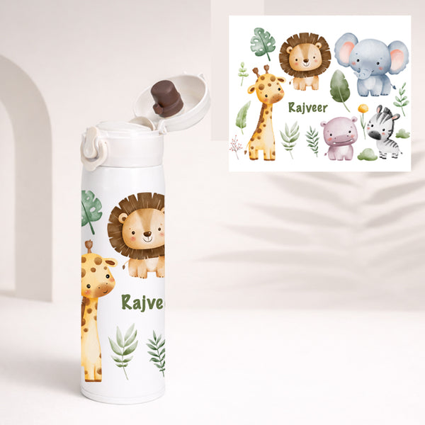 Animals Insulated Temperature Kids Bottle