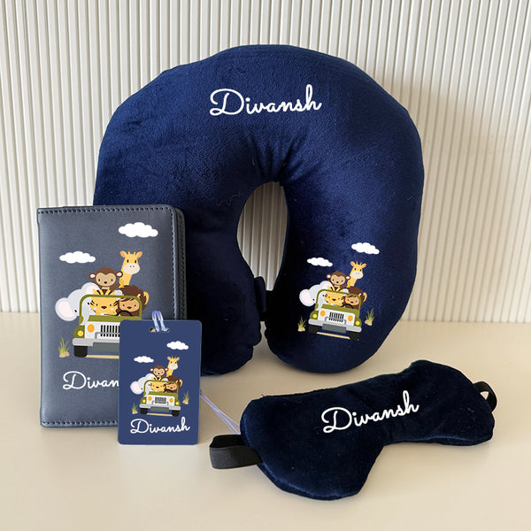 Personalized Animals Kids Neck Pillow Set-4