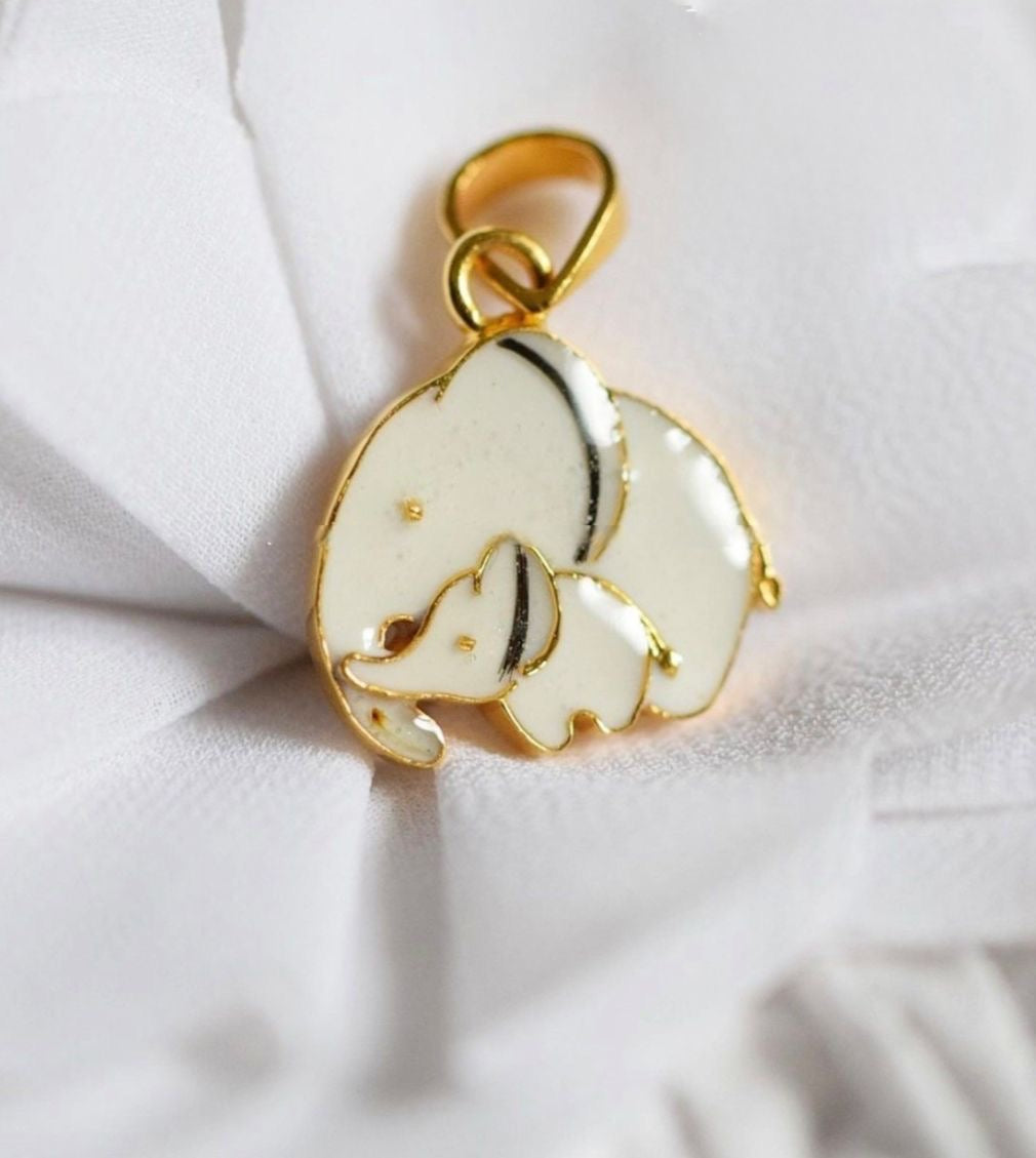 Baby Elephant Breastmilk Jewellery Silver Pendant