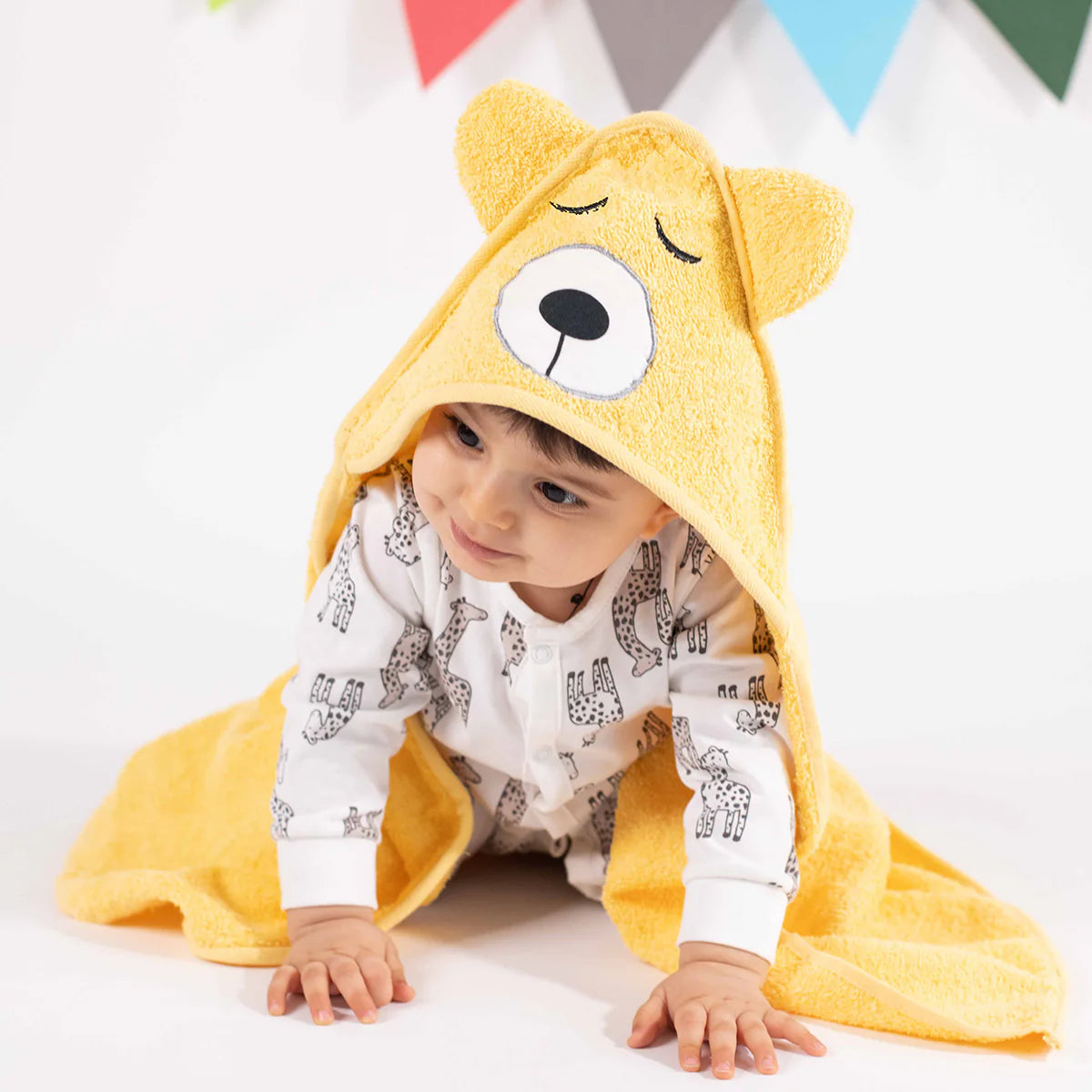 Customized Bear Hood Baby Bath Towel