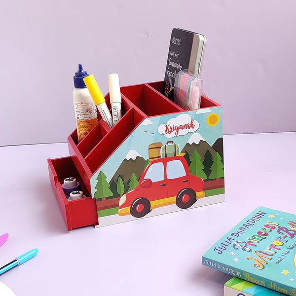 Copy of Stationery Stand With Drawer - Car For Kids