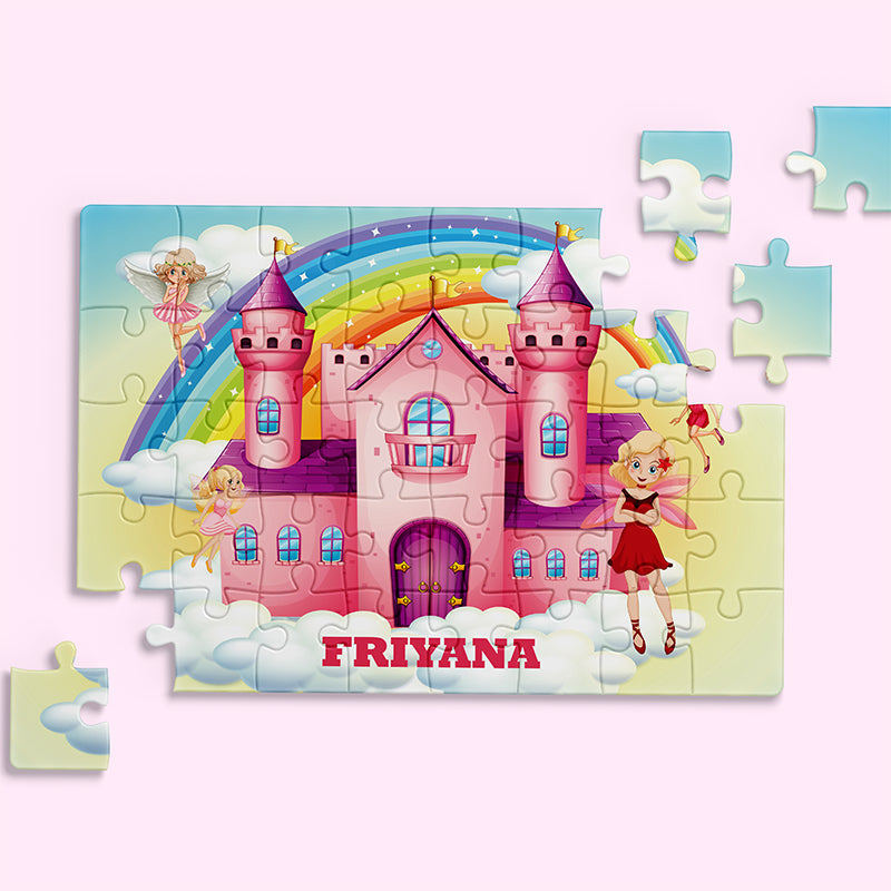 Customized Castle Personalised Puzzle For Kids Game