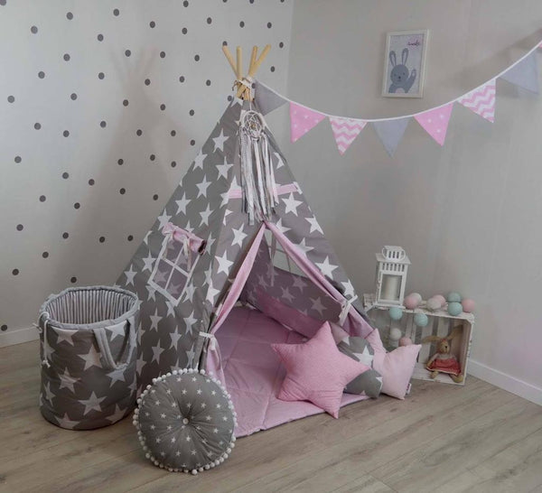 Pink Celestial Teepee Play Tent