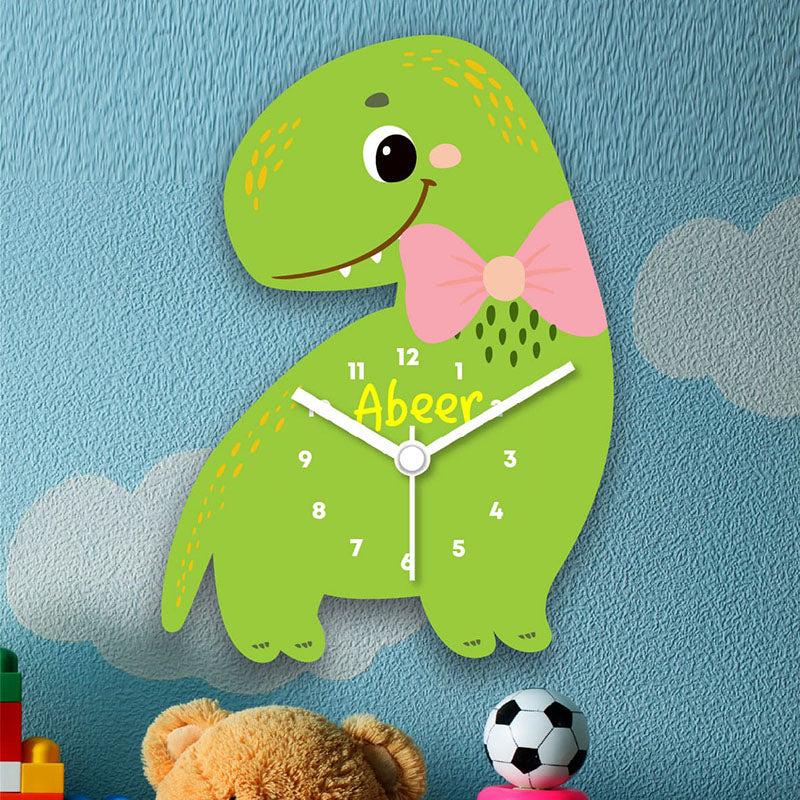 Customized Dino Home Decor Wall Clock