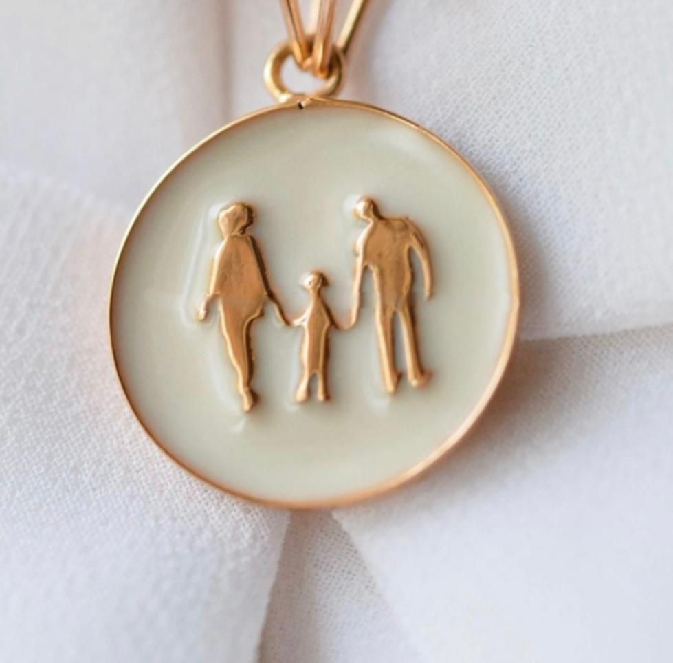 Family Breastmilk Jewellery Silver Pendant 