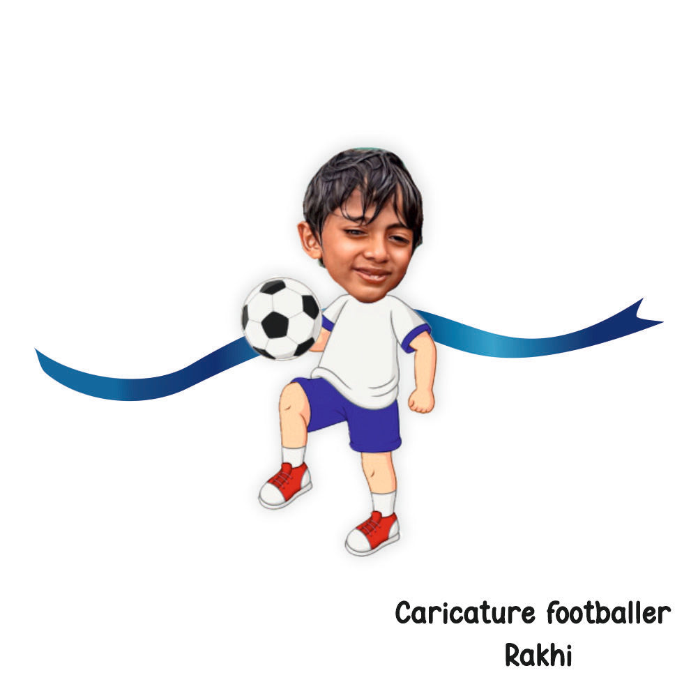 Caricature Rakhi - Cricket