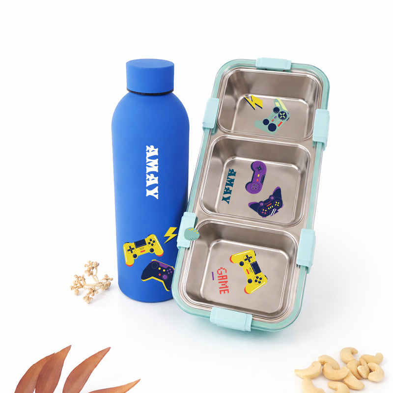Gaming Blue Kids Tiffin Box